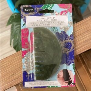 B. Pure Jade Scalp Gua Sha Comb